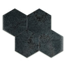 ALMA 5.1"x5.9" Porcelain Stone Look Floor and Wall Tile - Azul Blue