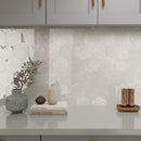 ALMA 5.1"x5.9" Porcelain Stone Look Floor and Wall Tile - White