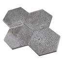 ALMA 5.1"x5.9" Porcelain Stone Look Floor and Wall Tile - Gray