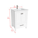 1901  24" Bathroom Vanity Cabinet Set