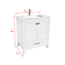 1901  30" Bathroom Vanity Cabinet Set