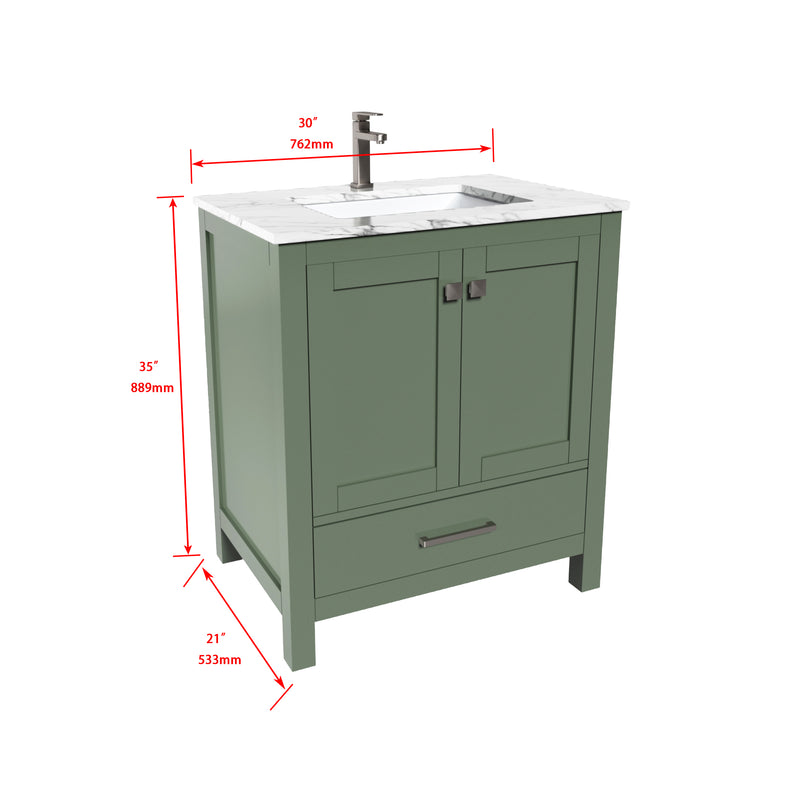 1901  30" Bathroom Vanity Cabinet Set