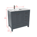 1901  36" Bathroom Vanity Cabinet Set
