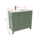 1901  36" Bathroom Vanity Cabinet Set