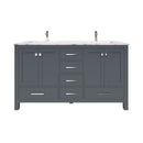 1901  60" Bathroom Vanity Cabinet Set