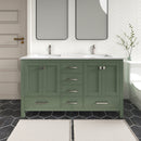 1901  60" Bathroom Vanity Cabinet Set