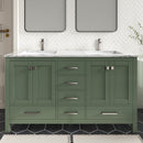 1901  60" Bathroom Vanity Cabinet Set