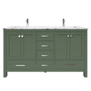 1901  60" Bathroom Vanity Cabinet Set