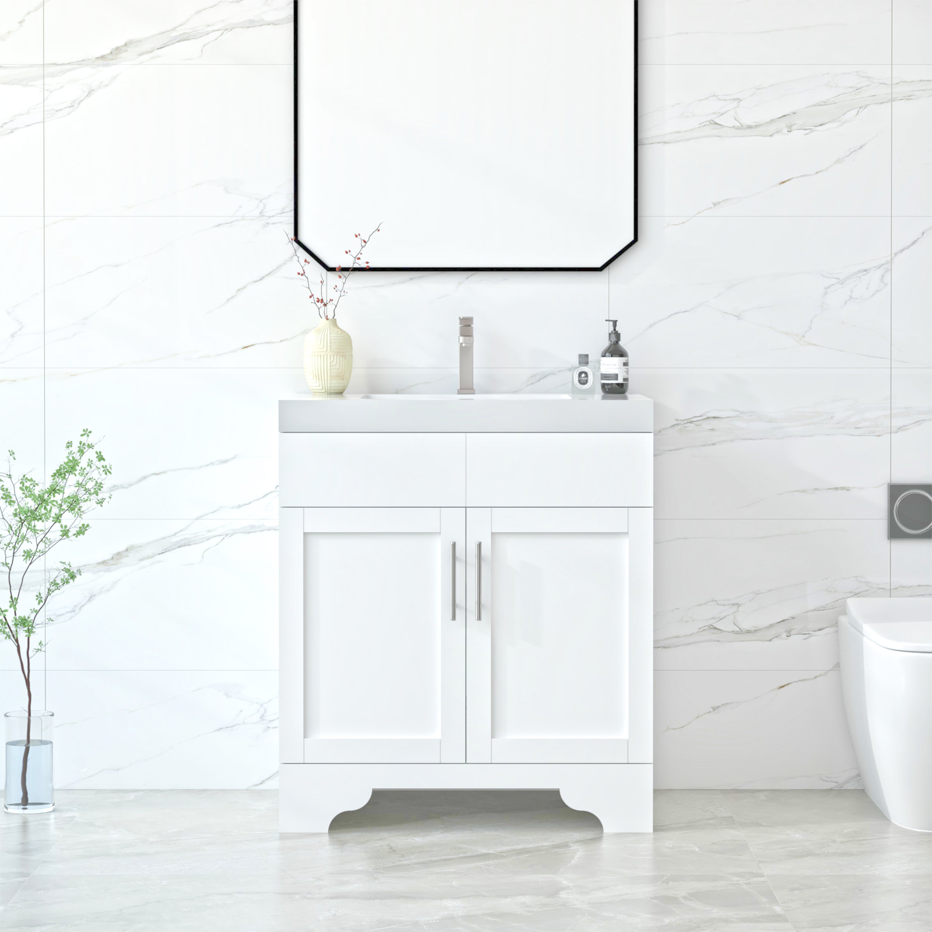 1905 30" Bathroom Vanity Cabinet Set