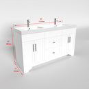 1905  60" Bathroom Vanity Cabinet Set
