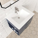 1906  24" Bathroom Vanity Wall Mount Set(Left Side Shelf)