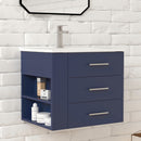 1906  24" Bathroom Vanity Wall Mount Set(Left Side Shelf)