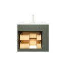 1906  24" Bathroom Vanity Wall Mount Set(Left Side Shelf)