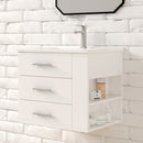 1906  24" Bathroom Vanity Wall Mount Set(Right Side Shelf)