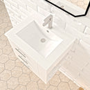 1906  24" Bathroom Vanity Wall Mount Set(Right Side Shelf)