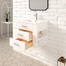 1906  24" Bathroom Vanity Wall Mount Set(Right Side Shelf)