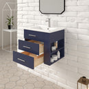 1906  24" Bathroom Vanity Wall Mount Set(Right Side Shelf)