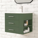 1906  24" Bathroom Vanity Wall Mount Set(Right Side Shelf)