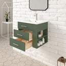 1906  24" Bathroom Vanity Wall Mount Set(Right Side Shelf)
