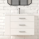 1906  30" Bathroom Vanity Wall Mount Set(Left Side Shelf)
