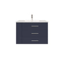 1906  30" Bathroom Vanity Wall Mount Set(Left Side Shelf)