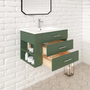 1906  30" Bathroom Vanity Wall Mount Set(Left Side Shelf)