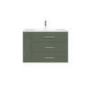 1906  30" Bathroom Vanity Wall Mount Set(Left Side Shelf)