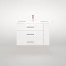 1906  30" Bathroom Vanity Wall Mount Set(Right Side Shelf)