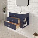 1906  30" Bathroom Vanity Wall Mount Set(Right Side Shelf)