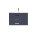 1906  30" Bathroom Vanity Wall Mount Set(Right Side Shelf)