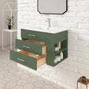 1906  30" Bathroom Vanity Wall Mount Set(Right Side Shelf)