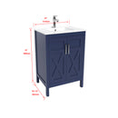 1907  24" Bathroom Vanity Cabinet Set