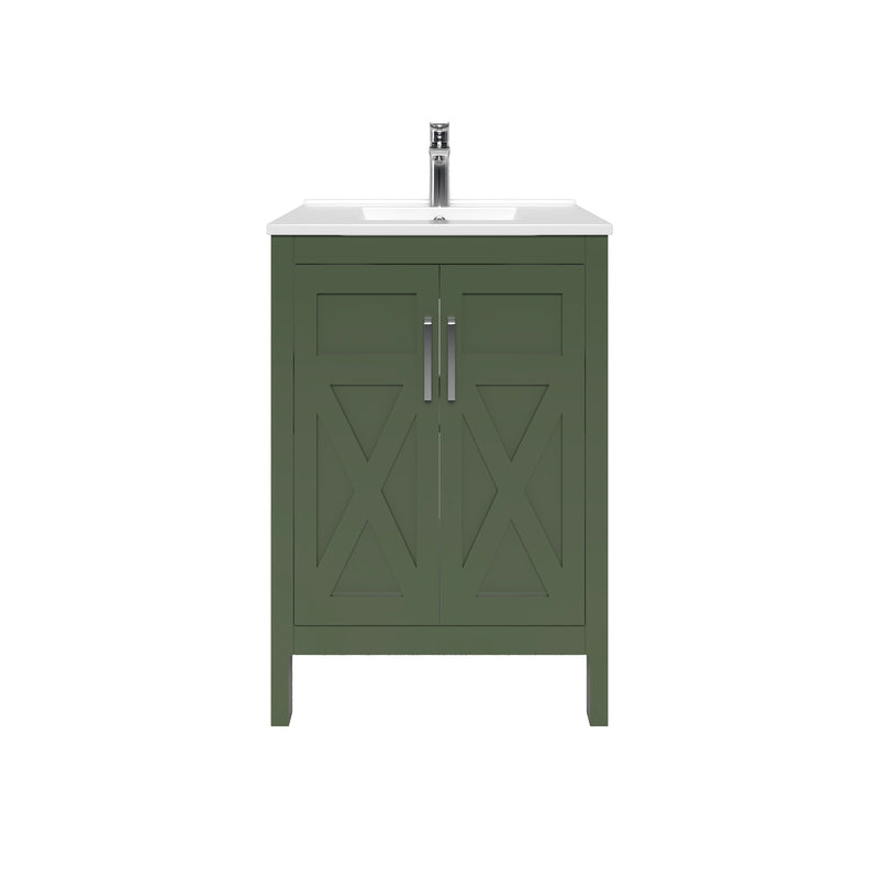 1907  24" Bathroom Vanity Cabinet Set