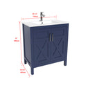 1907  30" Bathroom Vanity Cabinet Set