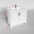 1907  36" Bathroom Vanity Cabinet Set