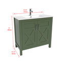 1907  36" Bathroom Vanity Cabinet Set