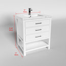 1912  30" Bathroom Vanity Cabinet Set