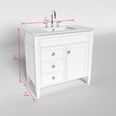 1916  36" Bathroom Vanity Cabinet Set