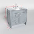 1916  36" Bathroom Vanity Cabinet Set