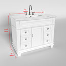 1917  42" Bathroom Vanity Cabinet Set