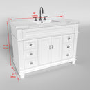 1917  48" Bathroom Vanity Cabinet Set