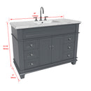 1917  48" Bathroom Vanity Cabinet Set