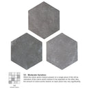 Dakota 7.87"x9.45" Matte Porcelain Floor and Wall Tile - Base Grafito