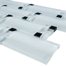 BAM-02  Super White Waves Mosaic Tile