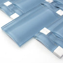 BAM-03  Sky Blue Waves Mosaic Tile