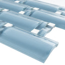 BAM-03  Sky Blue Waves Mosaic Tile