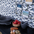 BCD-01  Grey Brick Glass Mosaic Tile