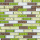 BCD-02  Green Brick Glass Mosaic Tile