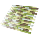 BCD-02  Green Brick Glass Mosaic Tile