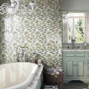 BCD-02  Green Brick Glass Mosaic Tile